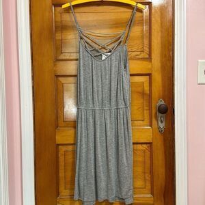 BCBGeneration Grey Strappy Sleeveless Mini Dress Women’s Medium
